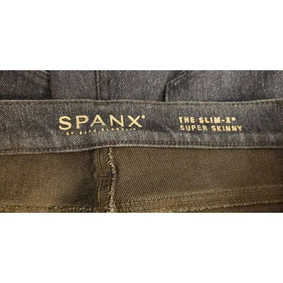 SPANX Blue The Slim X Super Skinny Jeans Jeggings Style FD0114 Size 29 (8) - Picture 8 of 12